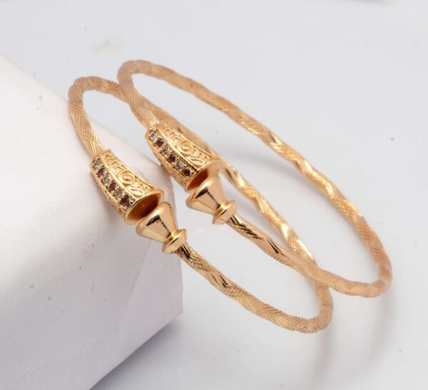 Stylish Stone and Diamond Bangles