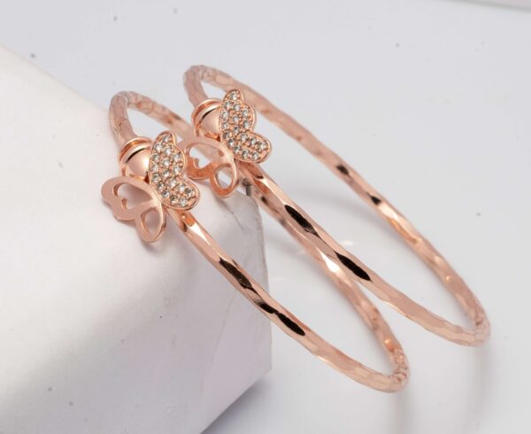 Latest Butterfly Shape with Diamond Bangles
